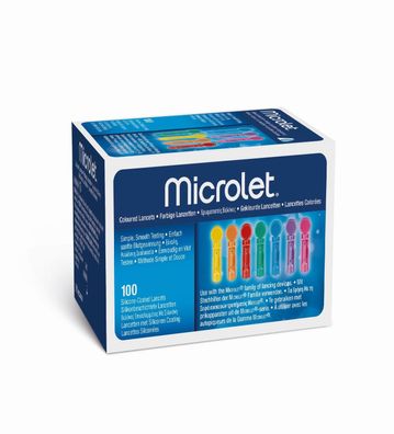 Microlet Lanzetten farbig 100 Stück