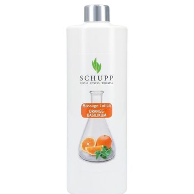 Massage-Lotion Orange-Basilikum 500 ml + Spender