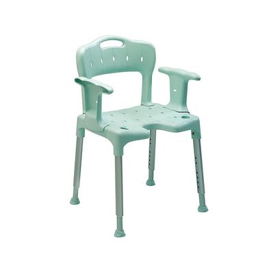 Duschstuhl Swift mintgrün mit Armlehnen