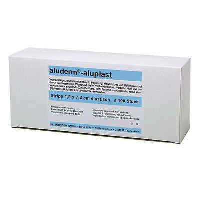 aluderm-aluplast elastisch Strips 1,9 x 7,2 cm 100 Stück