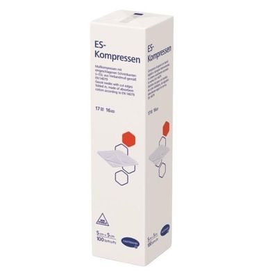 ES-Kompressen unsteril 5 x 5 cm 16-fach 100 Stück