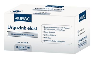 Urgozink elast Zinkleimbinde 5 m x 8 cm 10 Stück