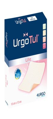 UrgoTül Lite Schaumstoffkompresse 10 x 12 cm 5 Stück
