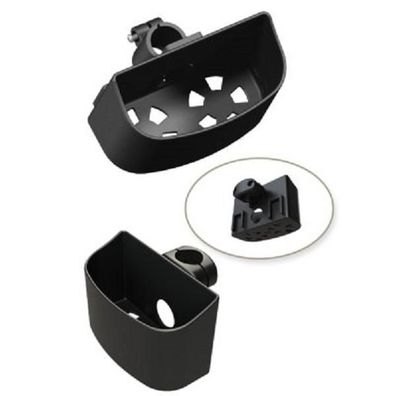 Stockhalter mit Kunststoff-Schale für 2 Stöcke 22 + 25 mm