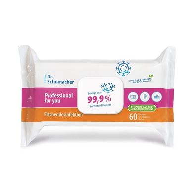Professional for you Desinfektionstücher Fläche 60 St