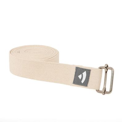 Yogagurt Asana Belt Pro mit Schiebeverschluss natur