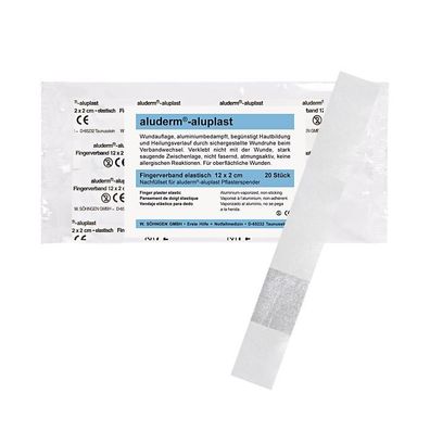 aluderm-aluplast Nachfüllset für Pflasterspender 12 x 2 cm