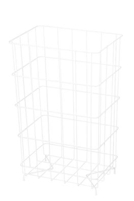 Abfallkorb Serie Omikron II Stahl weiß 60 l