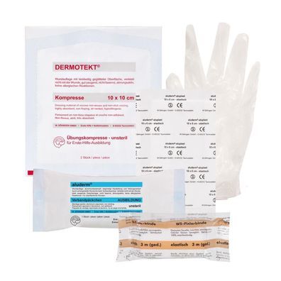 Übungsset Erste Hilfe Typ C mit Handschuhen