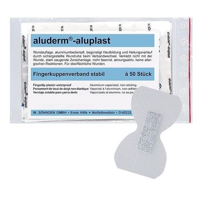 aluderm-aluplast Fingerkuppenverband stabil 50 Stück