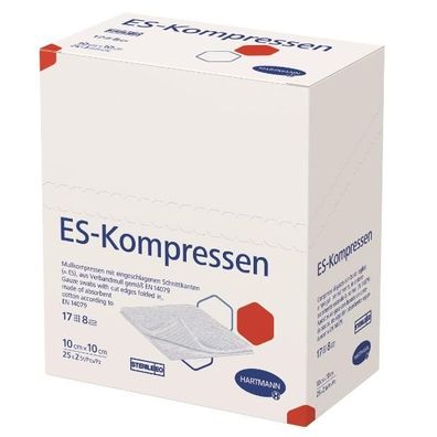 ES-Kompressen steril 10 x 10 cm 8-fach á 25 x 2 Stück