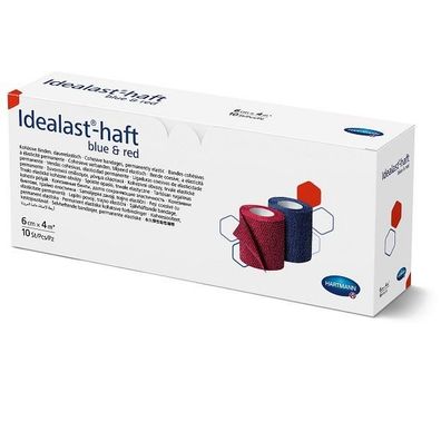 Idealast®-haft Color blau/rot 6 cm x 4 m 10 Stück