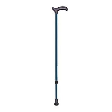 Metall-Handstock Derby schwarz/brilliant blau Druckknopf