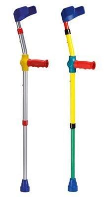 Unterarmgehstütze KIDDY LINE mit Ergo-Softgriff bunt/eloxal