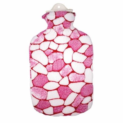Flauschbezug mit Wärmflasche 2 l Mosaik