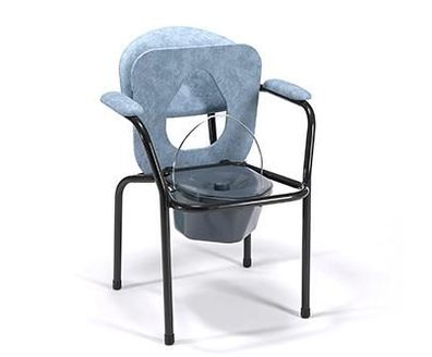 Vermeiren Toilettenstuhl 9062 blau-grau mit Eimer