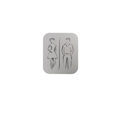 Türschild Toilette Serie Lobo selbstklebend