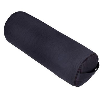 Yoga Bolster Classic Kapokfüllung schwarz