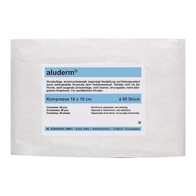 aluderm Kompresse 10 x 15 cm 50 Stück