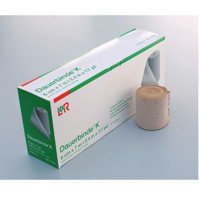 Dauerbinde K 6 cm x 7 m lose 10 Stück