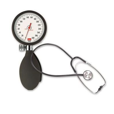 boso clinicus II Blutdruckmessgerät Ø 48 mm Hakenm. schwarz