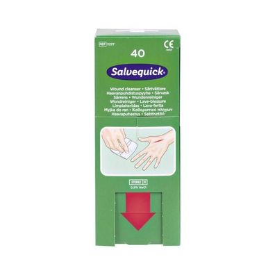 Salvequick-Wundreinigungstücher Nachfüllkarton 40 Stück