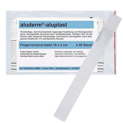 aluderm-aluplast stabil Fingerverband 18 x 2 cm 50 Stück