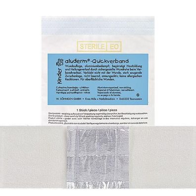 aluderm Kinder Quickverband groß 1 m x 6 cm