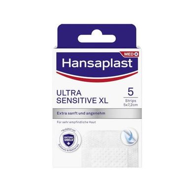 Hansaplast Ultra Sensitive XL 5 x 7,2 cm 5 Stück