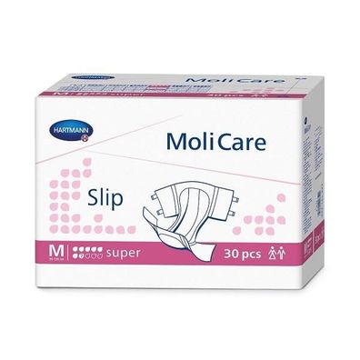 MoliCare Slip super 7 Tropfen Gr. M 30 Stück