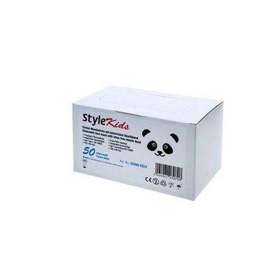 Style Kids Kinder-Mundschutz 3-lagig weiß 50 Stück