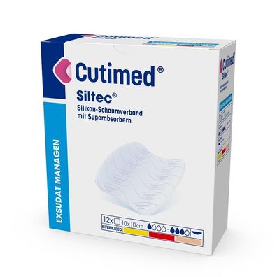 Cutimed® Siltec® Schaumverband 20 x 10 cm 12 Stück