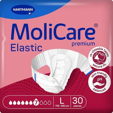 MoliCare® Premium Elastic 7 Tropfen Gr. L 30 Stück