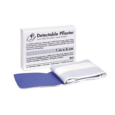 Pflasterverband detectable 1 m x 6 cm