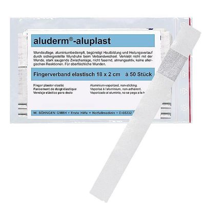 aluderm-aluplast elastisch Fingerverband 18 x 2 cm 50 Stück