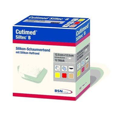 Cutimed® Siltec® B steril 7,5 x 7,5 cm 12 Stück