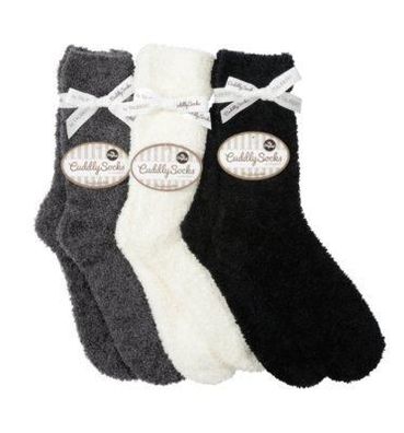CuddlySocks Kuschelsocken Einheitsgröße schwarz