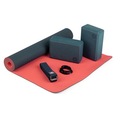 TPE Yoga Set FLOW blau