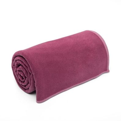 Yogamattenauflage FLOW Towel L aubergine
