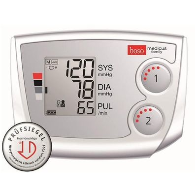 boso medicus family mit Universal-Zugbügel-Klettenmanschette