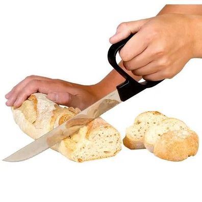 Küchenmesser mit Griffhilfe und schmaler Klinge