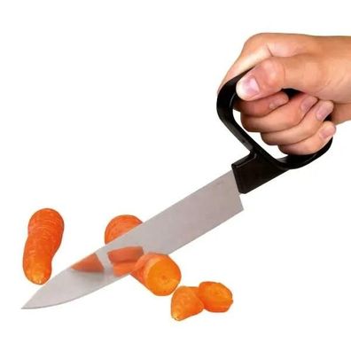 Küchenmesser mit Griffhilfe und breiter Klinge