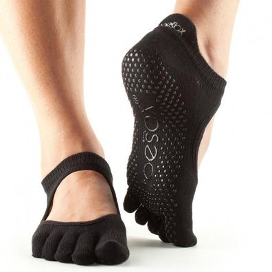 ToeSox Full-Toe Bellarina Black Gr. M