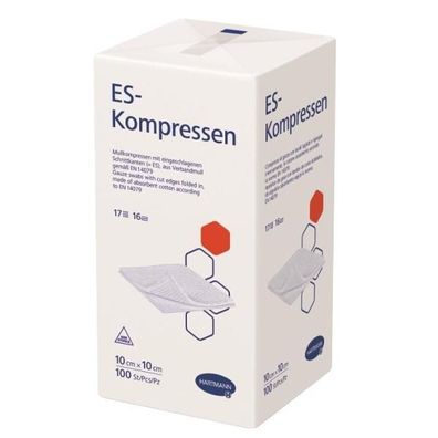 ES-Kompressen unsteril 10 x 10 cm 16-fach 100 Stück