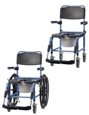 TS-Aqua Dusch- und Toilettenstuhl mit 24" Antriebsräder