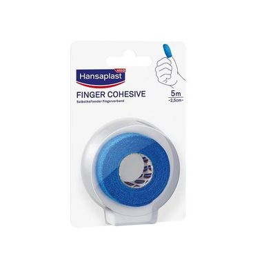 Hansaplast Finger Kohäsive Bandage blau 5 m x 2,5 cm