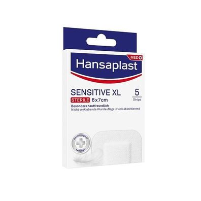 Hansaplast Sensitive XL 6 x 7 cm 5 Wundauflagen
