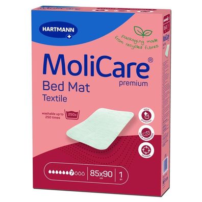 MoliCare® Premium Bed Mat Textile 10 x o. Flügel 85 x 90 cm