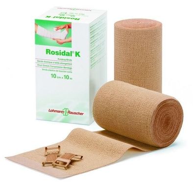 Rosidal K 10 cm x 5 m 10 Stück steril Kurzzugbinde
