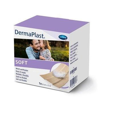 DermaPlast® SOFT Wundpflaster 8 cm x 5 m